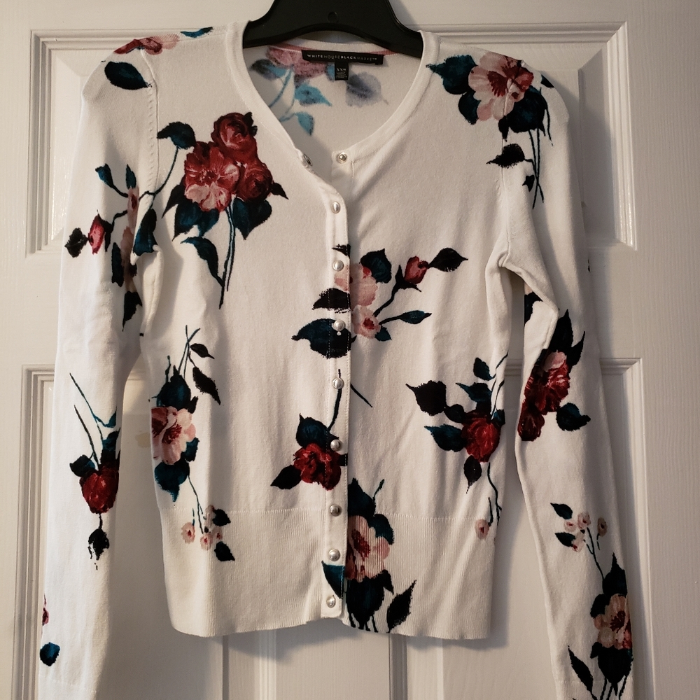 White House Black Market Snap Closure Sweater